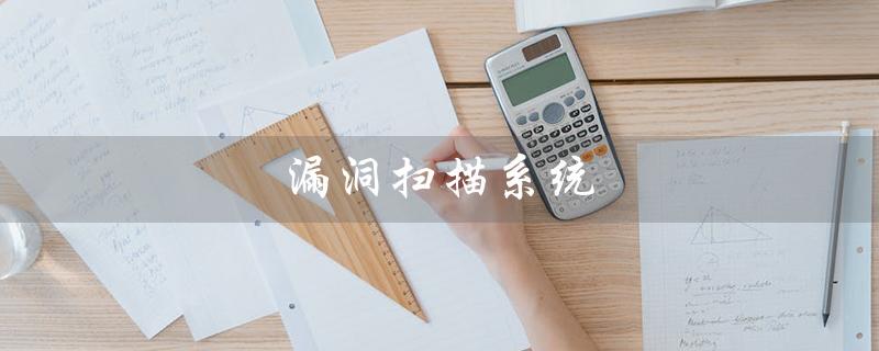 漏洞扫描系统（漏洞扫描系统主要功能是什么）