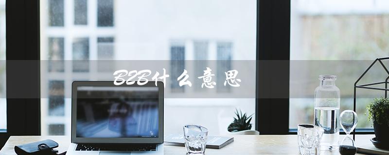 B2B什么意思（什么是B2B）