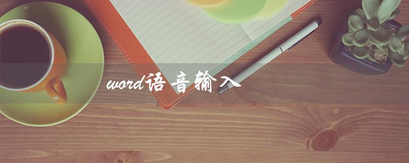 word语音输入（word语音输入快捷键是什么）