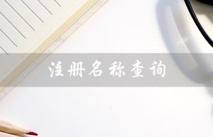 注册名称查询（企业注册名称怎么查询）