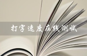 打字速度在线测试（什么是打字速度在线测试软件）