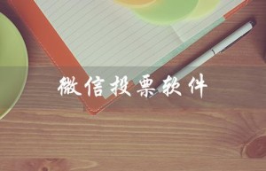 微信投票软件（微信投票软件手机版是什么）