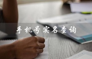 手机号实名查询（手机号实名查询接口是什么）