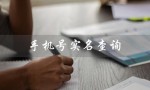 手机号实名查询（手机号实名查询接口是什么）