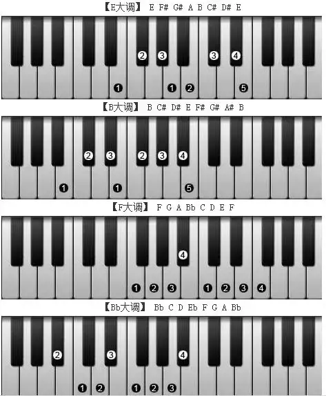 电子琴按键图解（电子琴按键对应简谱）
